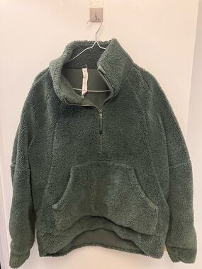 lululemon athletica Plush Half-Zip Sherpa Pullover - Forest Green
